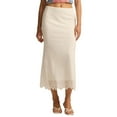 thumbnail image 1 of Women's Lace Mini Skirt Bodycon Layered Floral - High Waist Pencil Skirt Underskirt for Summer Casual Party, Lined, 1 of 5