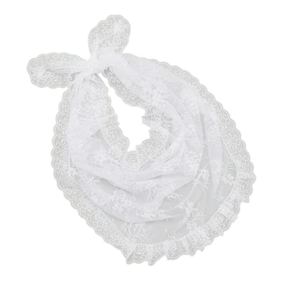Women's Lace Scarf Spring Season Lady Solid Color Triangular Scarves Soft Breathable Shawl Female Neck Wrap