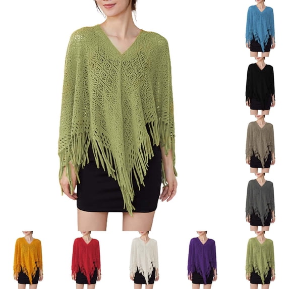 Women's Lace Shawl with Tassel Fringe, Geometric Openwork Evening Wrap Scarf, Lightweight Summer Cover Up for Wedding Guest, Party, Dress-Black