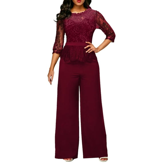 Women's Lace Sleeveless Drawstring Jumpsuit - Zipper Waist, Polyester, Casual Summer Romper, Multiple Colors/Styles