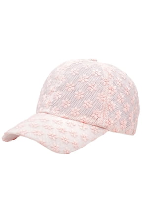 Women's Lace Small Flower Baseball Caps Adjustable Hollow Lace Hat Summer Cap Visor Cap