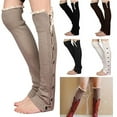 thumbnail image 1 of Women's Lace Socks With Buttons Straight Knitted Leg Warmers Leg Cover, 1 of 3