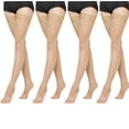 thumbnail image 1 of Women's Lace Thigh High Silk Stockings (4 Pairs) Lady's Sheer Stockings, 1 of 2