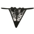 thumbnail image 1 of Women's Lace Thongs, T Back Low Waist Panties Seamless V-Shape Design Lace Thongs for Women, 1 of 8