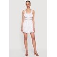thumbnail image 1 of Women's Lace Trim Button Front Mini Dress, 1 of 3