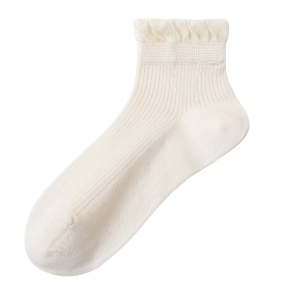 Women's Lace Trim No Show Socks Seamless Breathable Cotton Ankle Socks, Lightweight Wicking Low Cut Short Socks for Women Ladies Summer Daily