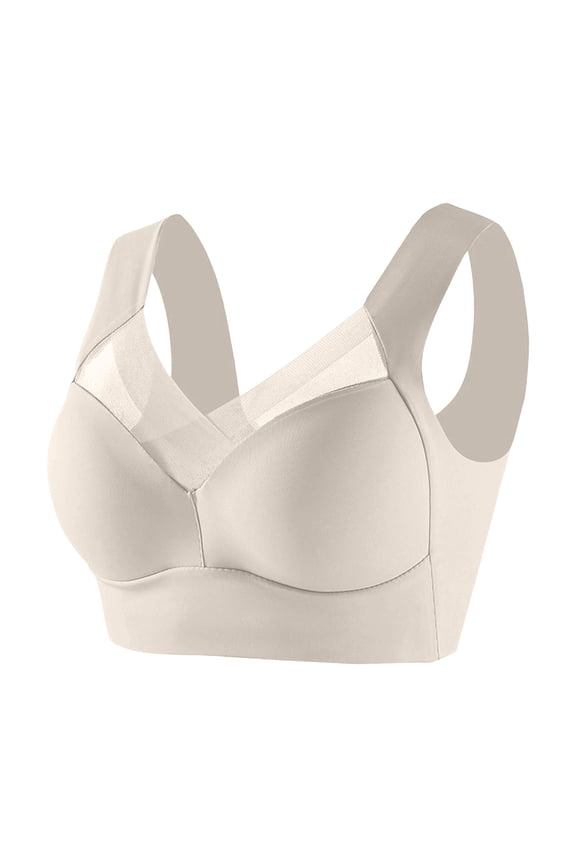 Women's Lace Underwire Bra Set - Padded Push-Up - Adjustable Bustier - Sexy Yet Comfortable | Hontri | Thin Laceless Comfortable Breathability Underwear Large Size Brater (White | 8XL)