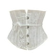 thumbnail image 1 of Women's Lace Up Boned Jacquard Brocade Waist Training Underbust Corset, 1 of 5