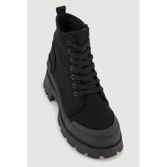 Women's Lace Up Chunky Platform Combat Boots