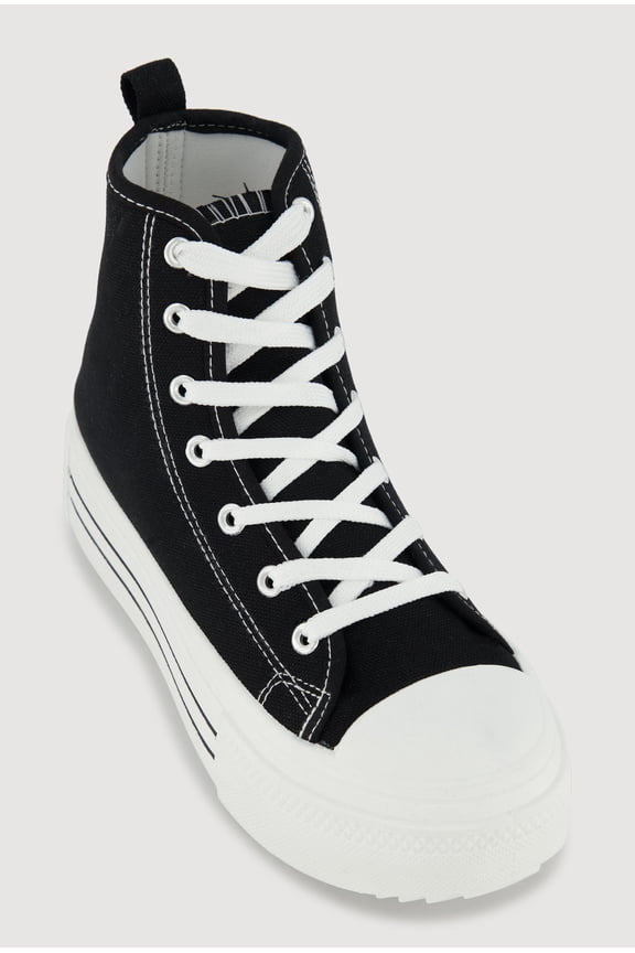 Women's Lace Up High Top Platform Sneakers