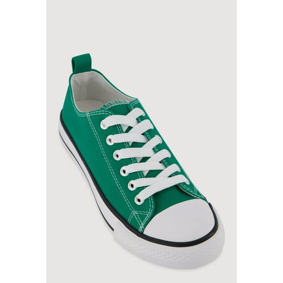 Women's Lace Up Low Top Canvas Sneakers