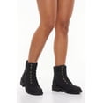 thumbnail image 1 of Women's Lace Up Lug Sole Combat Boots, 1 of 6