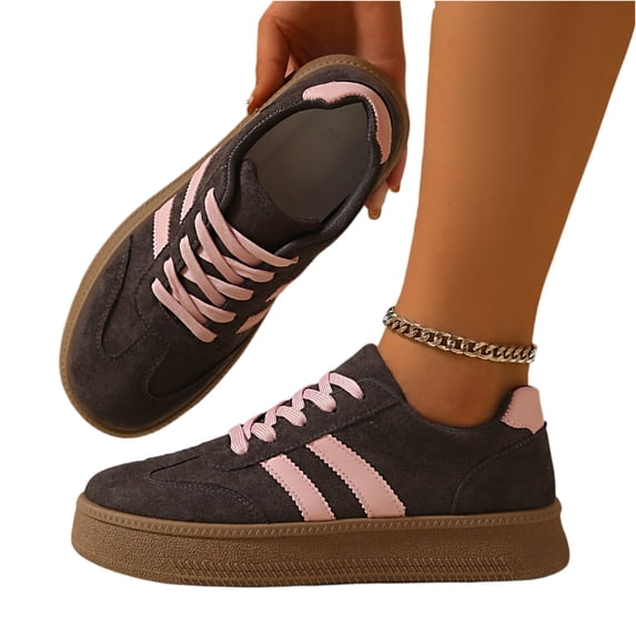Women's Lace-Up Round Toe Platform Shoes