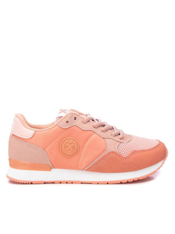 Women's Lace-Up Sneakers By XTI_141025_Light/Pastel Orange