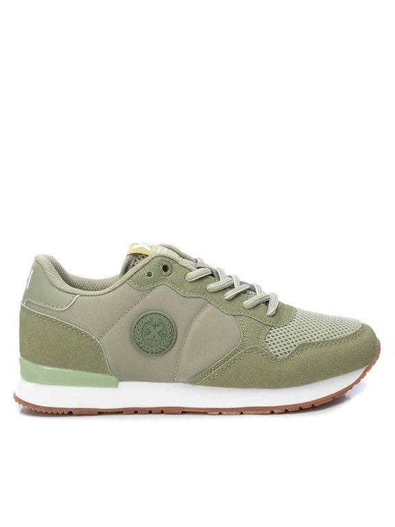 Women's Lace-Up Sneakers By XTI_141025_Open Green