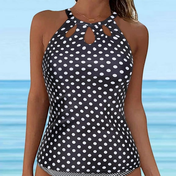 Women's Lace Up Underwire Bikini Top Push Up Swimwear Full Coverage Bathing Suit Crop Top with Tie Back Design for Beach Pool