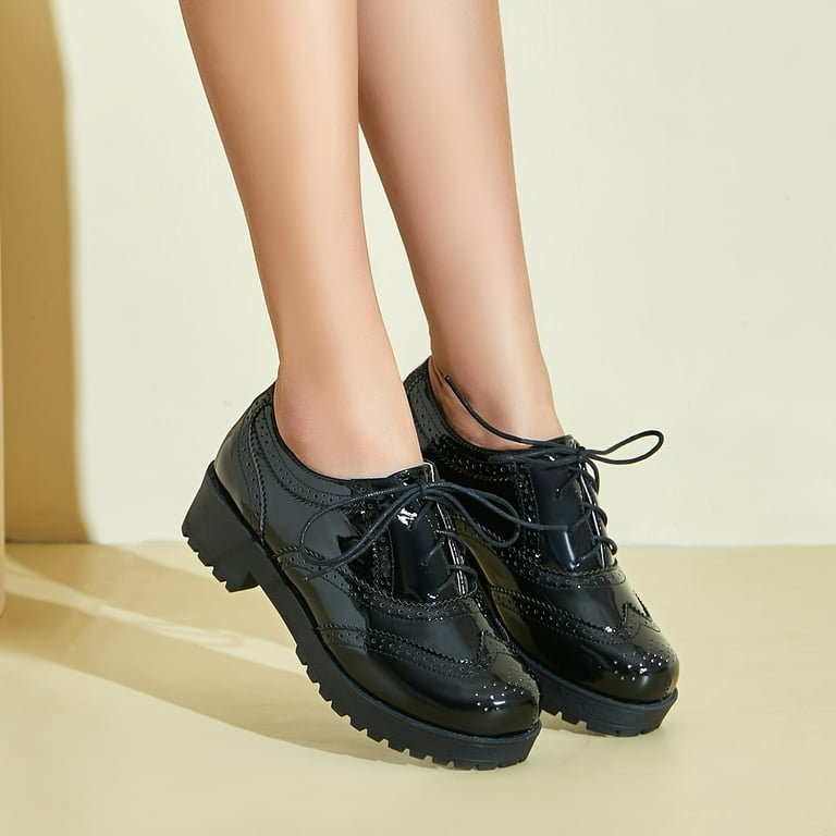 Wingtip platform shoes deals