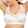 thumbnail image 1 of Women's Lace Wirefree Bra Full Figure Plus Size Lift Support Unlined Minimizer 36G, 1 of 9