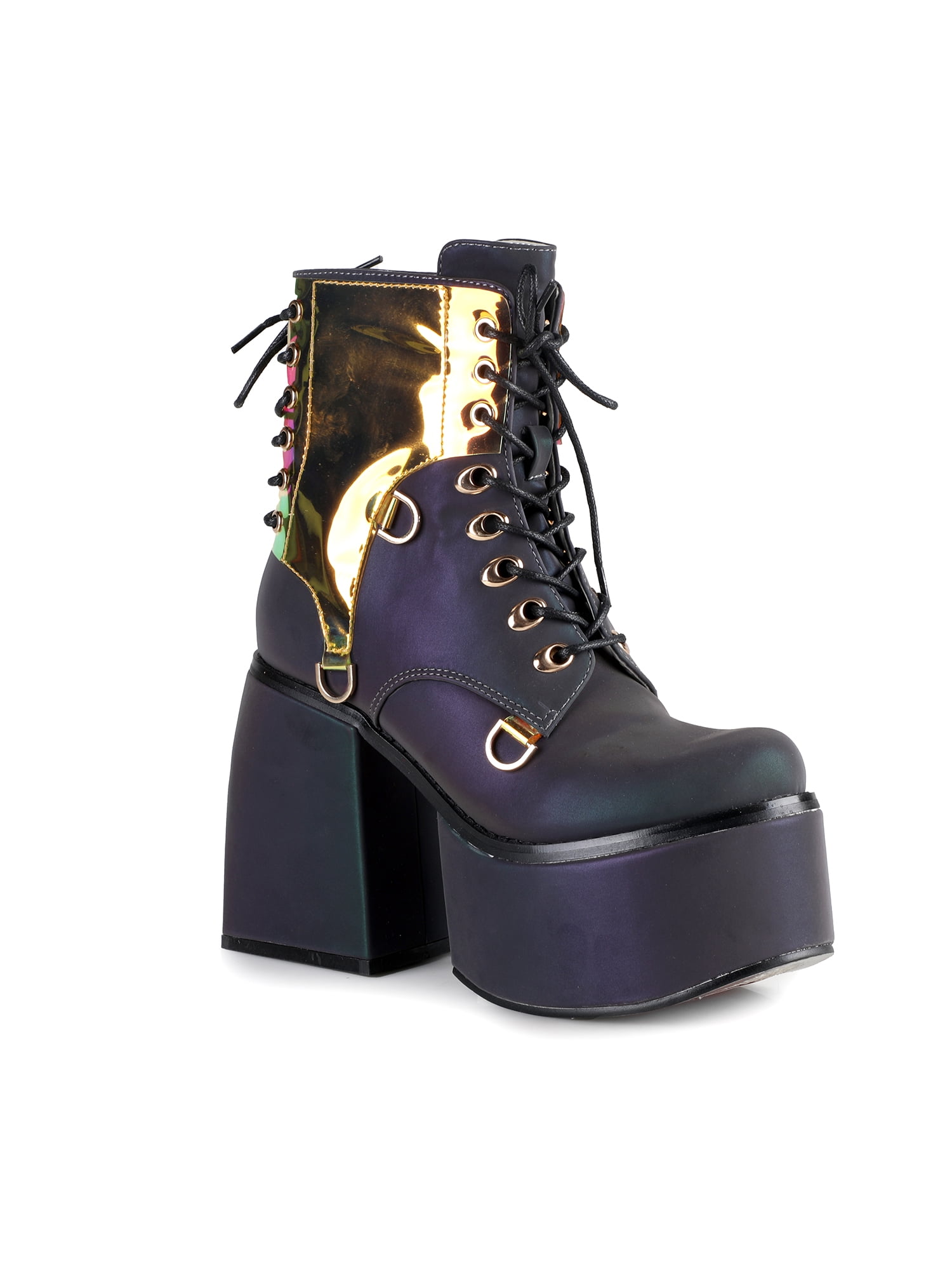 Women's Laceup Bootie Chunky Platform Heel