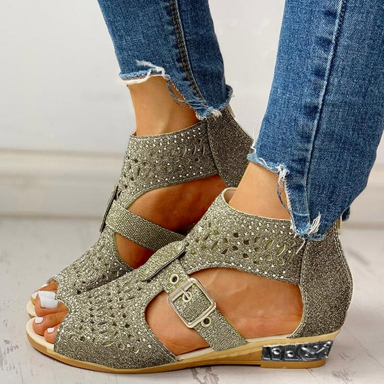 Zip up sandals hot sale