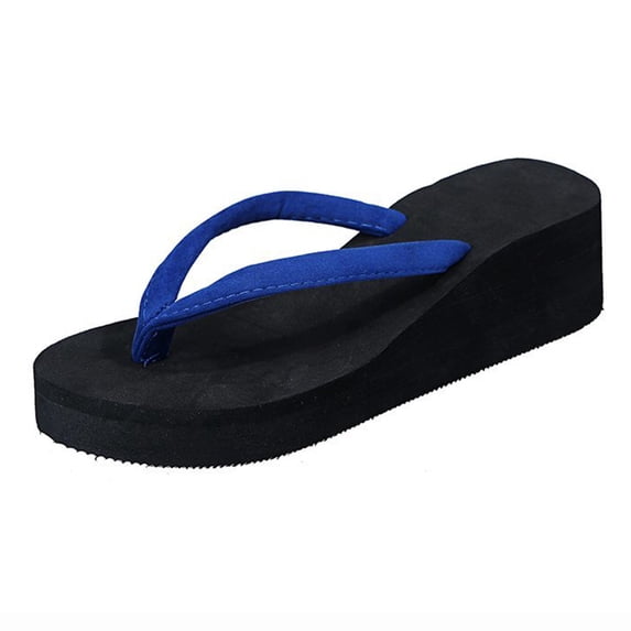 Women's Ladies Platform Wedges Bohemian Beach Shoes Slippers Sandals White Flip Flops for Women Pack Flip Flop Slippers for Women Memory Foam Arch Support