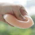 thumbnail image 1 of Women's Reusable Self-Adhesive Push-Up Silicone Bra, Front Closure, V-Shape, Backless, Strapless, Invisible, Nude, Size F Cup, 1 of 6