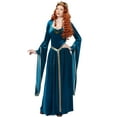 thumbnail image 1 of Lady Guinevere Adult Costume (Teal), 1 of 3