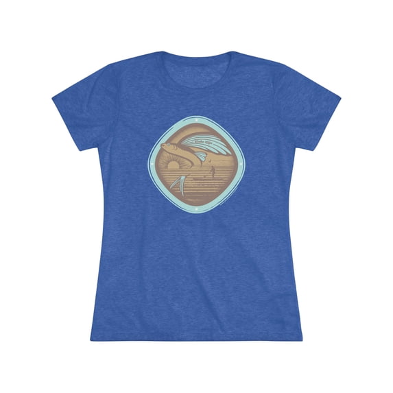 Women's "Lake Life Scene" Triblend Tee by Bird Island Outfitters