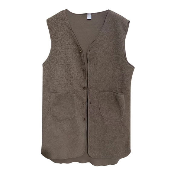 Women's Lamb Wool Vest Thick Warm Sleeveless High-Quality Stylish Comfortable Versatile