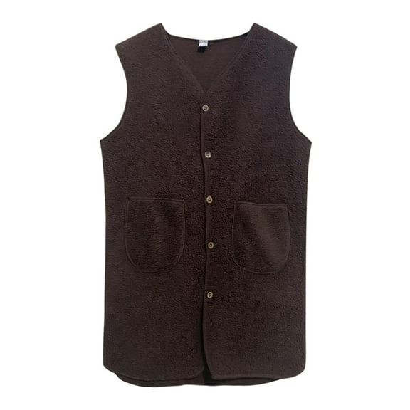 Women's Lamb Wool Vest Thick Warm Sleeveless Jacket Soft Cozy Outerwear Stylish Casual Winter Fashion