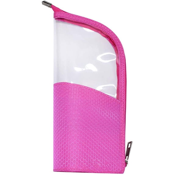 Travel Makeup Brush Holder, Half-Clear Travel Make-up Brushes Holder Bag Portable Waterproof Dust