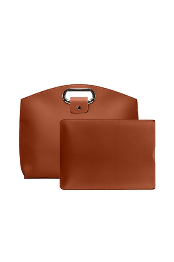 Women's Laptop Tote Bag 14-16 Inch, Waterproof Leather Briefcase for Work, Professional Bag with Padded Compartment for Laptop and Tablet