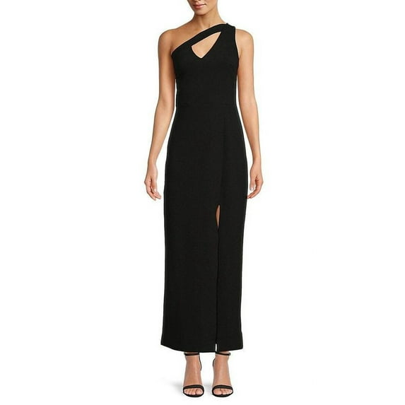 RACHEL Rachel Roy womens Lara One-Shoulder Gown, l, Black