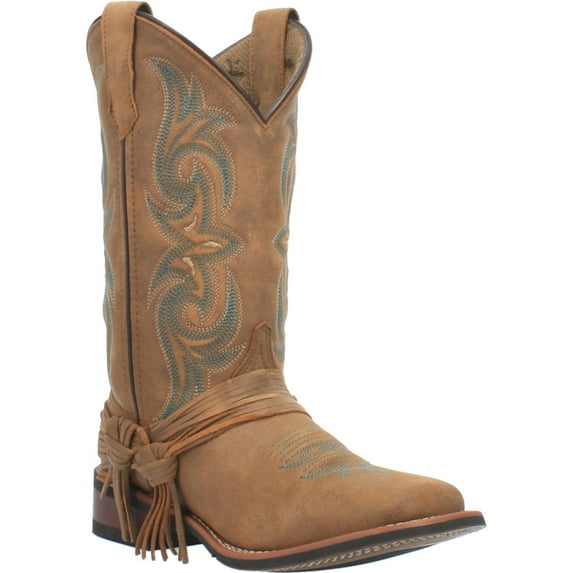 Laredo Women's Turquoise Stitching Western Boot Square Toe - 5848 11 M US