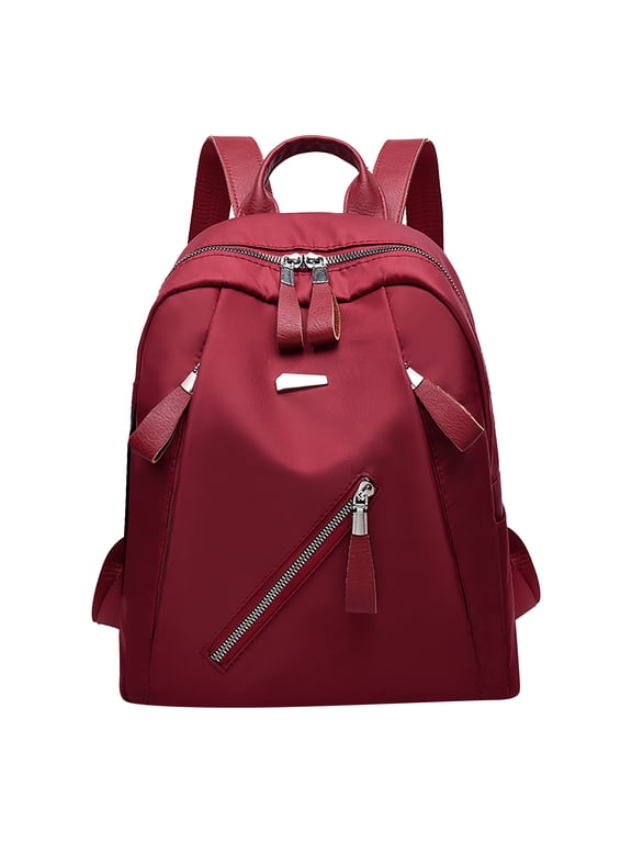 Women's Large Capacity Backpack Oxford Waterproof Cloth Nylon Rucksack Shoulder Bag with Adjustable Strap