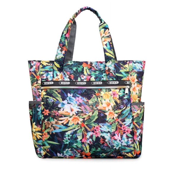 Women's Large Capacity Floral Printed Handbag Shoulder Bags Tote Purse Bag Travel Shopping