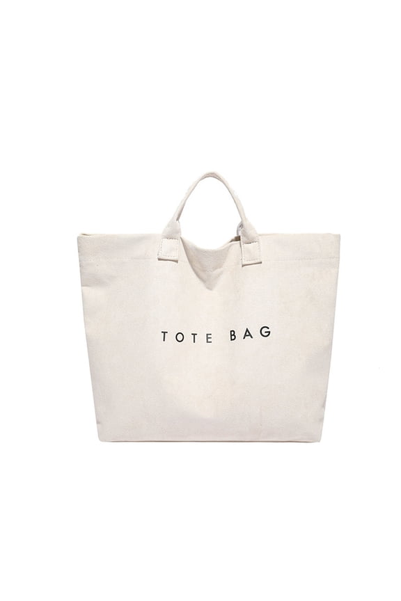 Women’s Large Capacity Letter Print Tote Bag, Casual Versatile Shoulder Handbag with Hook & Loop Closure, Stylish Work and Commuting Bag for Daily Use