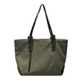 thumbnail image 1 of Women's Large Capacity Nylon Tote Bag | Trendy Shoulder Bag for Commuting, School & Travel | Lightweight & Durable with Multiple Pockets | 46cm x 31cm x 18cm, 1 of 7