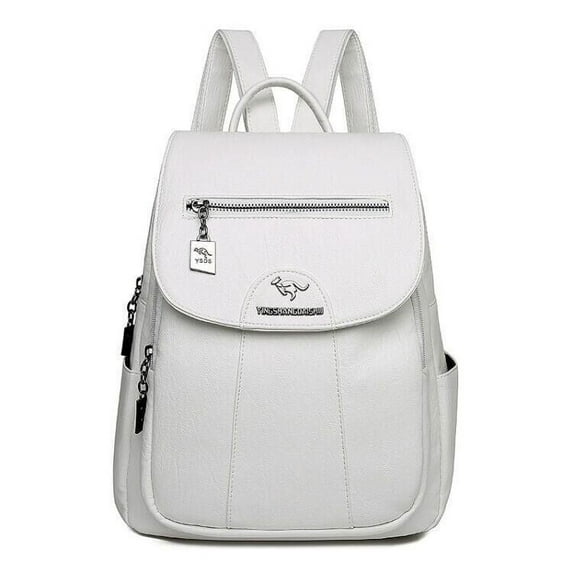 Women's Large Capacity Soft Leather Backpack - Stylish Travel Backpack
