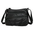 thumbnail image 1 of Women's Large Capacity Soft Leather Crossbody Bag, Multi-Compartment Mom's Purse with Multiple Pockets, Ladies' Everyday Handbag, Organizer Tote, 1 of 11