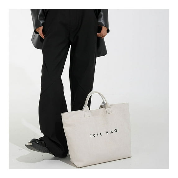 Women's Large Capacity Tote Bag, Versatile Letter Print Shoulder Bag for Work Commuting and Shopping, Spacious Waterproof Fashionable Bag for Daily Travel and Gift Giving