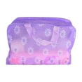 thumbnail image 1 of Women's Large Capacity Travel Toiletry Bag Transparent Floral Cosmetic Organizer with Thickened Portable Design, 1 of 4
