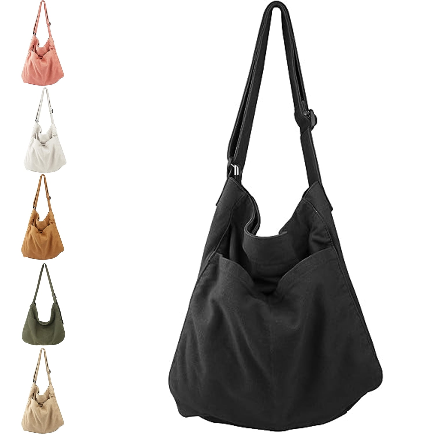 Women's Large Crossbody Bags Canvas Vintage Shoulder Bag Hobo Daily