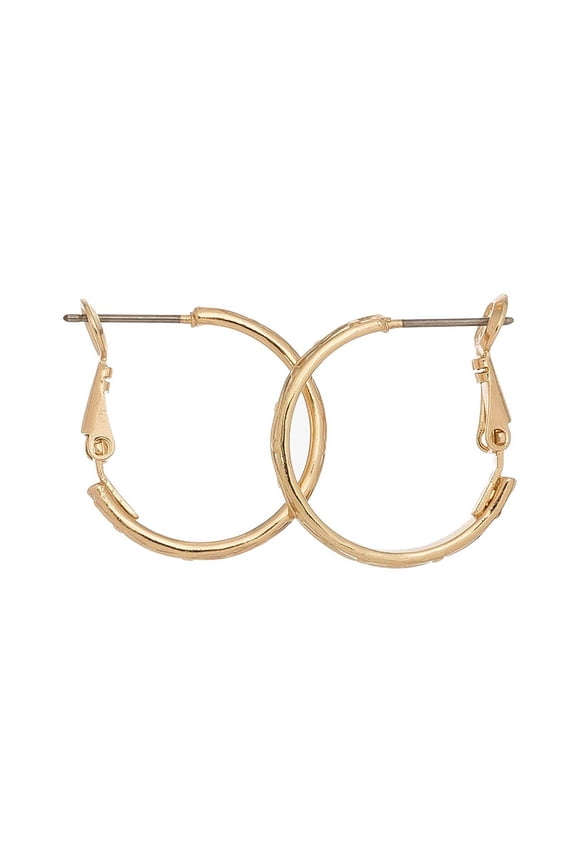 Women's Large Gold Hoop Ear Sense Earrings by Howard's