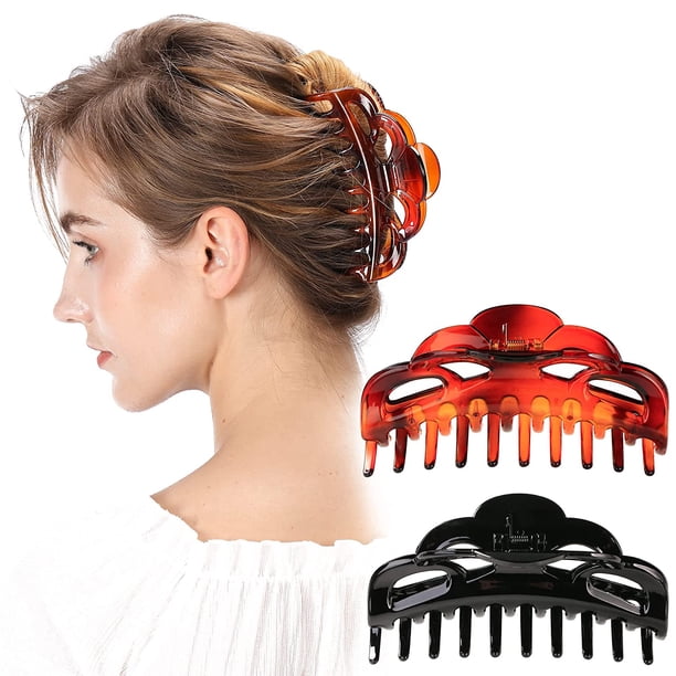 High Fashion Hair Claw Clips Amazon.com : 4 Pcs Small Metal Triangle Hair Claw Clips  main image 4