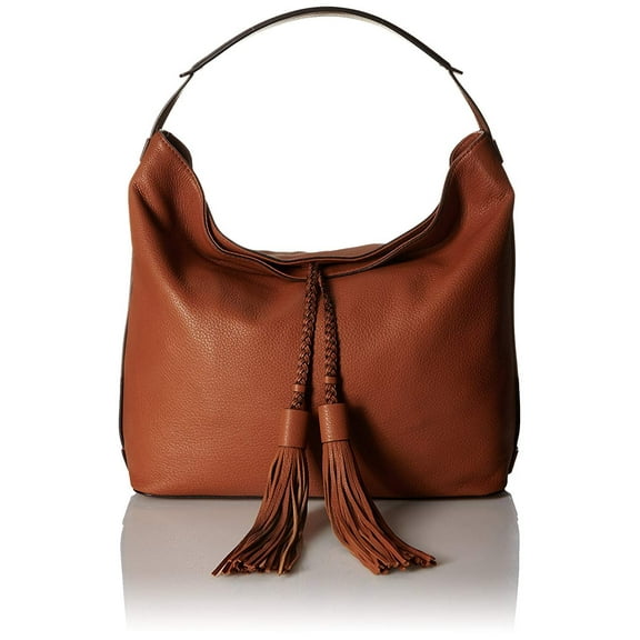 Women's Large Isobell Leather Bag Top-Handle Hobo - Almond