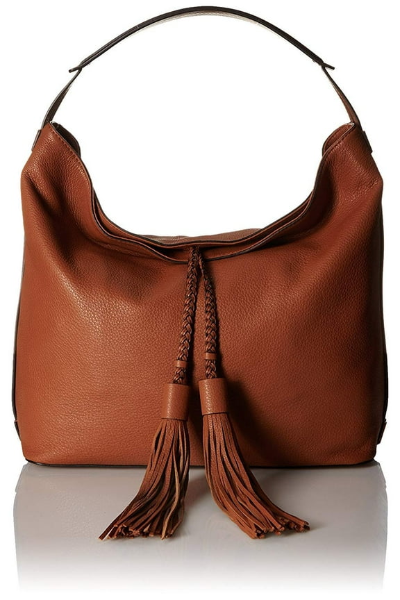 Women's Large Isobell Leather Bag Top-Handle Hobo - Almond