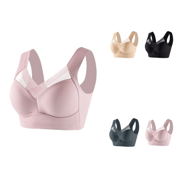 Women's Large Lace Strapless Tank Top Bra, Plus Size Adjustable Minimizer Full Coverage with Anti- Side Support, Reinforced Grip Band, Sizes L-6XL