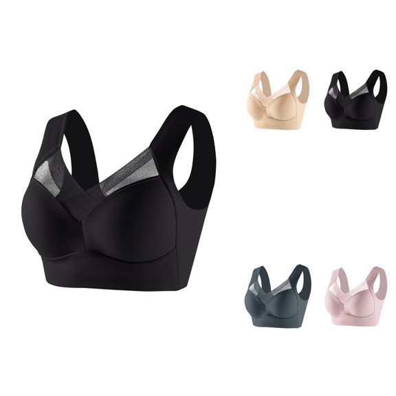 Women's Large Lace Strapless Tank Top Bra, Plus Size Adjustable Minimizer Full Coverage with Anti- Side Support, Reinforced Grip Band, Sizes L-6XL