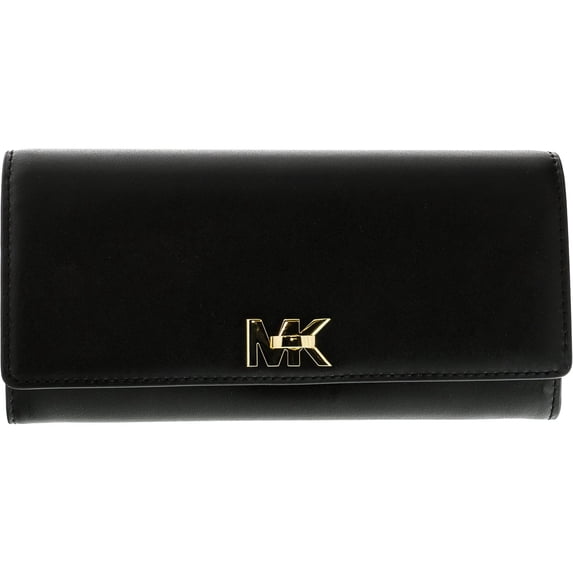 Women's Large Mott Carryall Liberty Leather Wallet - Black